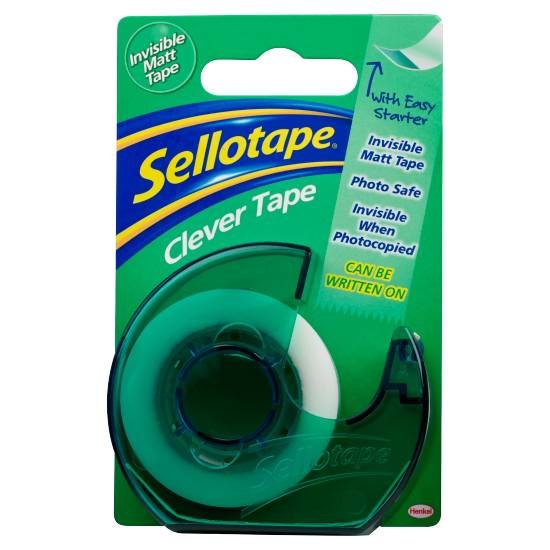 Sellotape Clever Tape Sticky Tape Dispenser 18mm X 15m