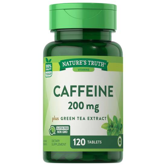 Natures Truth Caffeine 200 mg Plus Green Tea Extract (120 ct)