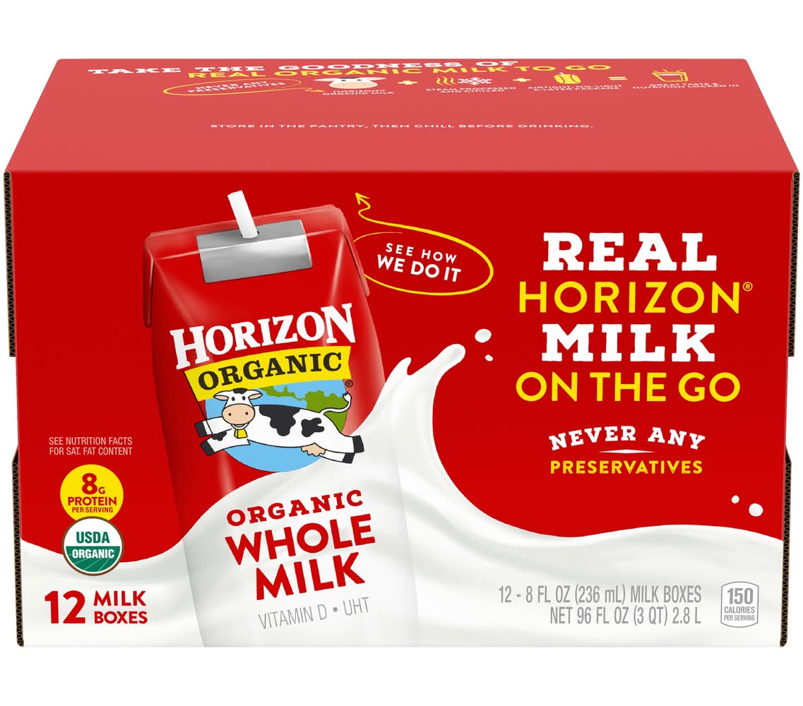 Horizon Organic Whole Milk (12 x 8 fl oz)