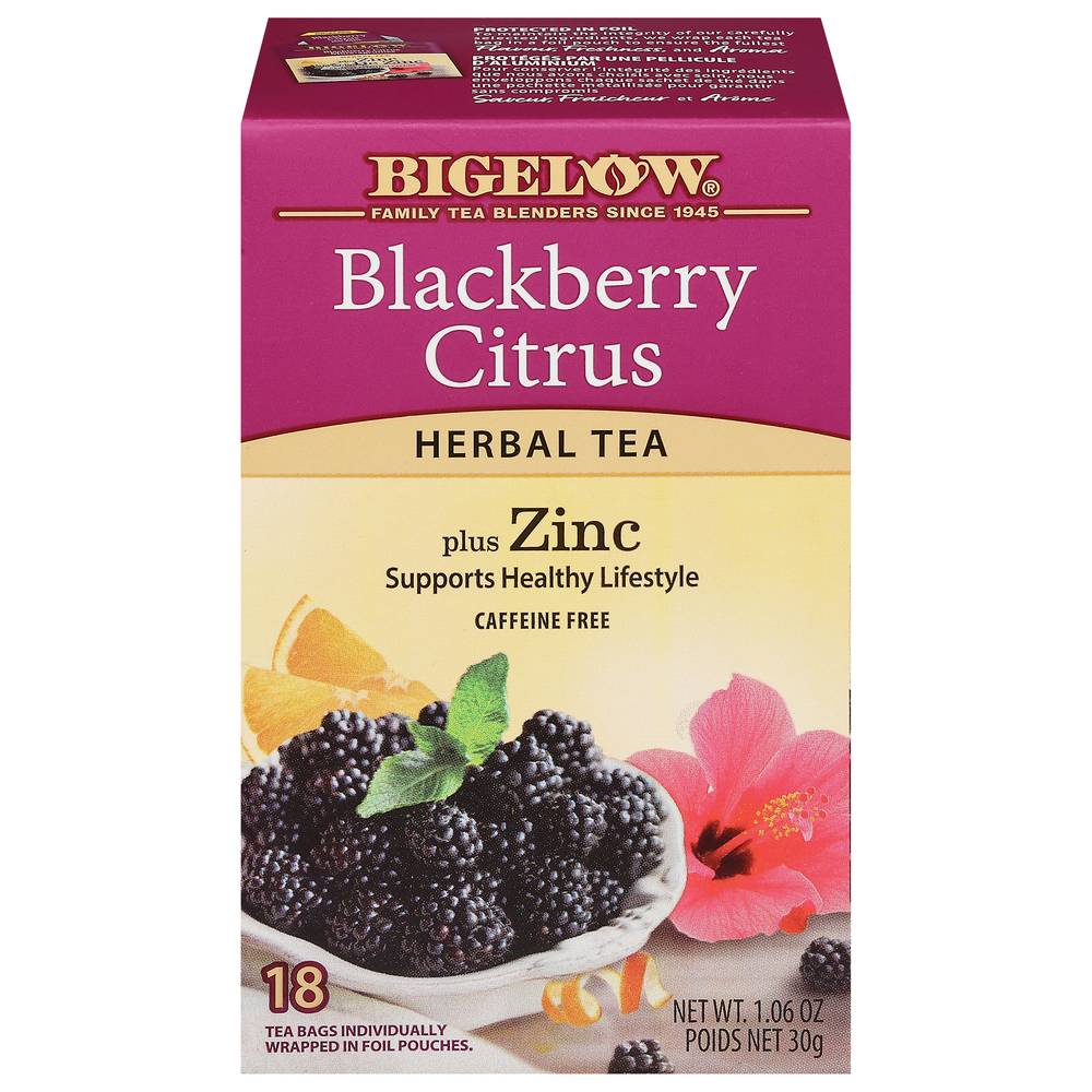 Bigelow Blackberry Citrus Herbal Tea (1.06 oz, 18 ct)