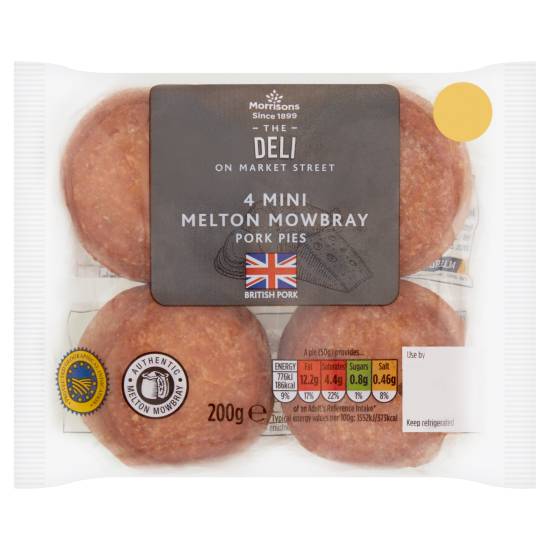 Morrisons Mini Melton Mowbray Pork Pies (4 ct)