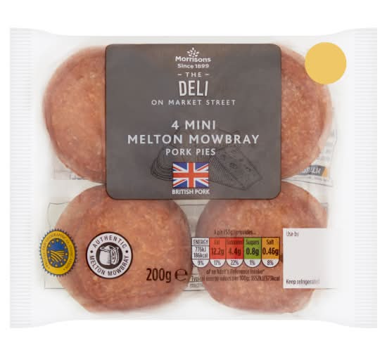 Morrisons Mini Melton Mowbray Pork Pies (200g)