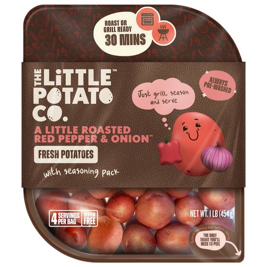 The Little Potato Company Roasted Red Pepper & Onion Fresh Creamer Potatoes With Seasoning pack