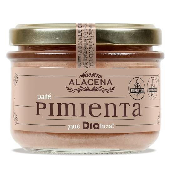 Paté a la pimienta Nuestra Alacena frasco 125 g