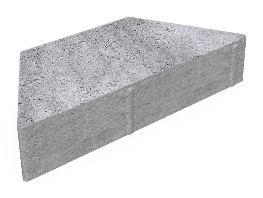 Oldcastle 12-in L x 5-in W x 2-in H Trapezoid Rio Blend Concrete Patio stone