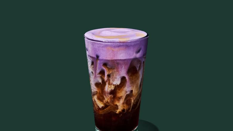 Iced Ube Coconut Cream Shaken Espresso