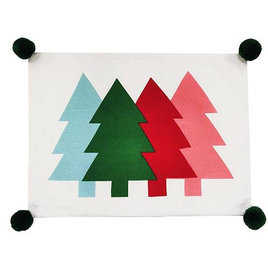 H for Happy™ Christmas Trees Holiday Placemat