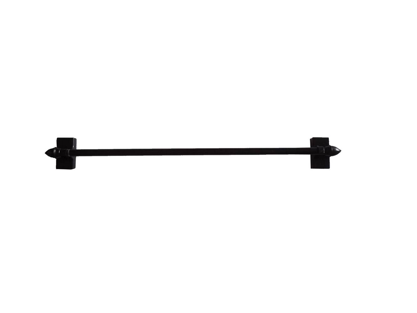 Project Source 16-in to 28-in Bronze Steel Magnetic Curtain Rod with Finials | 08-3836