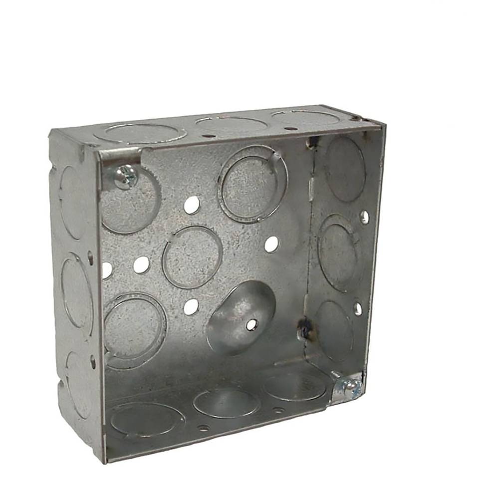 Hubbell RACO 2-Gang Galvanized Steel New Work Square Electrical Box | 8189