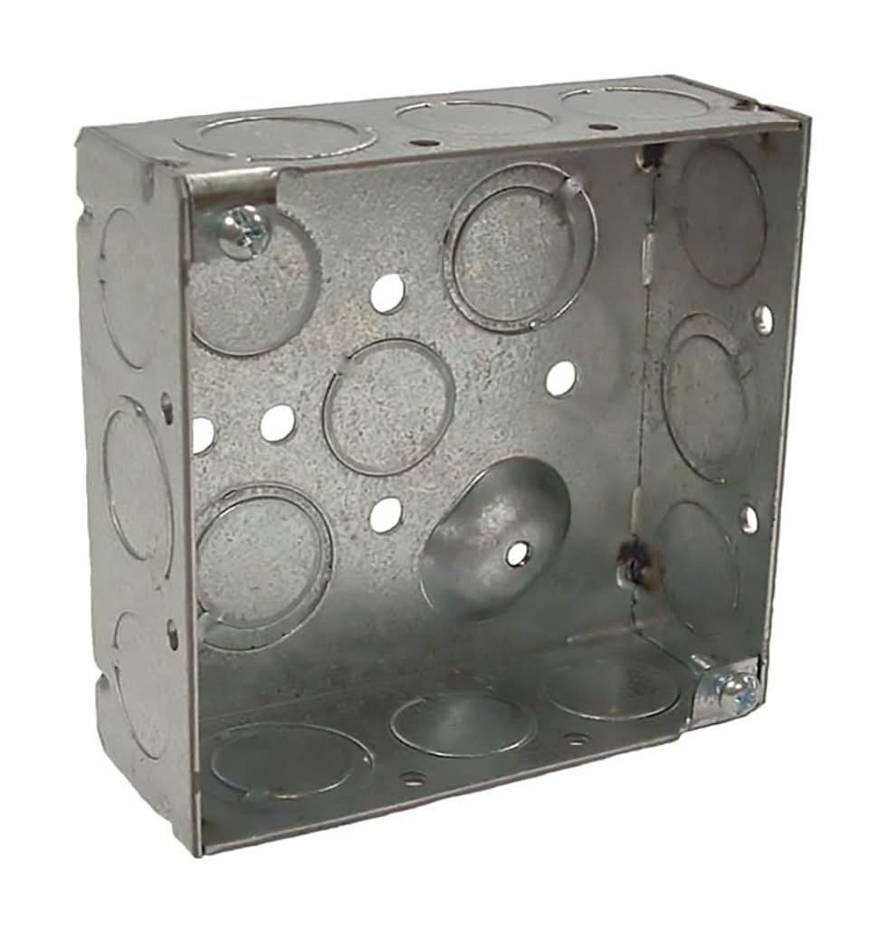 Hubbell RACO 2 -Gang Galvanized steel New work Square Electrical Box