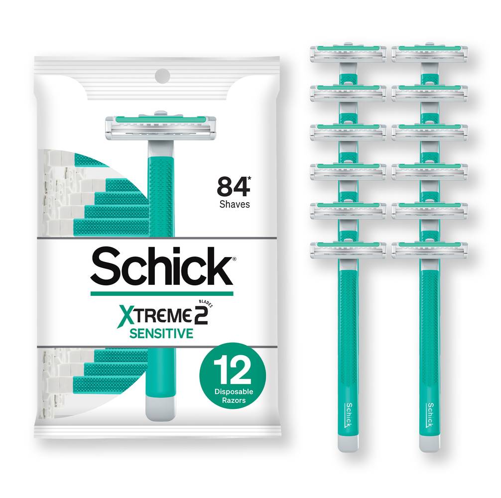 Schick Xtreme2 Sensitive Disposable Razor (3.2 oz)