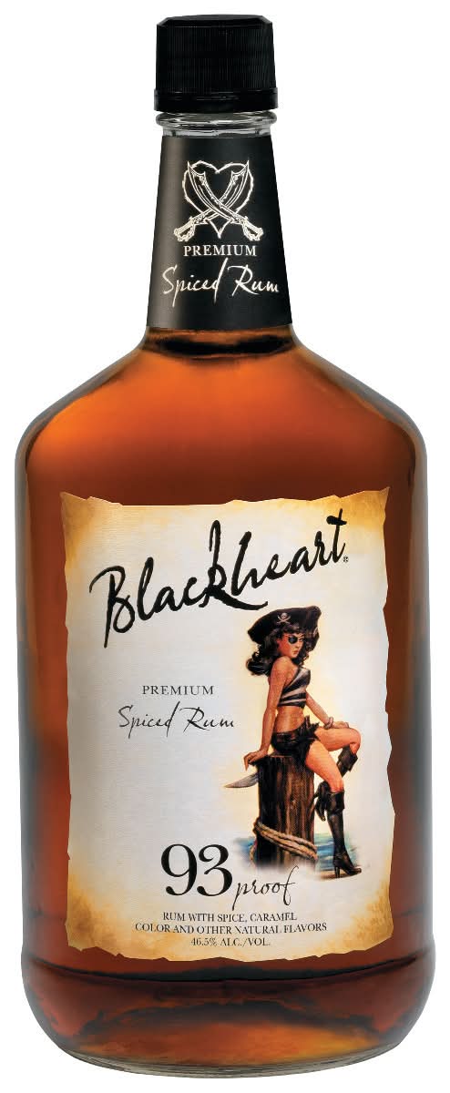 Blackheart Premium Spiced Rum 93 Proof (1.75 L)
