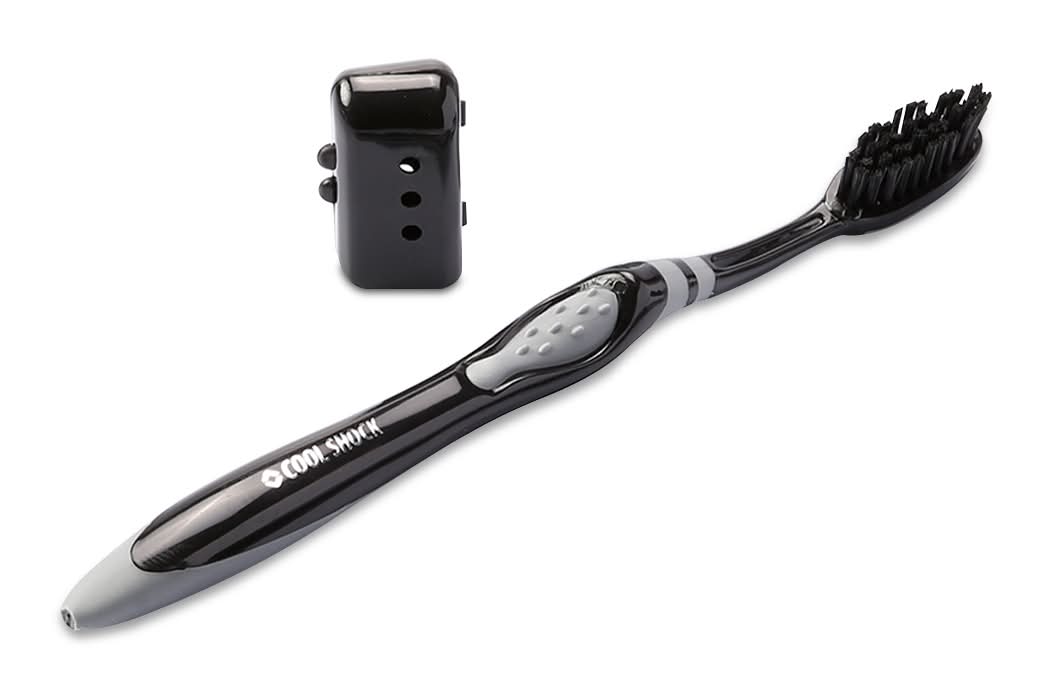 Cool X Shock · Cepillo dental mediano con protector (30 g)