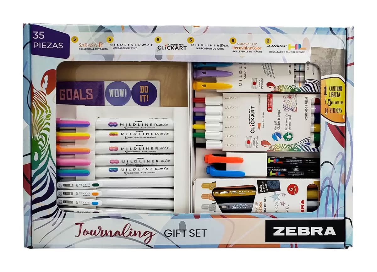 Zebra Set de Journaling 35 Piezas
