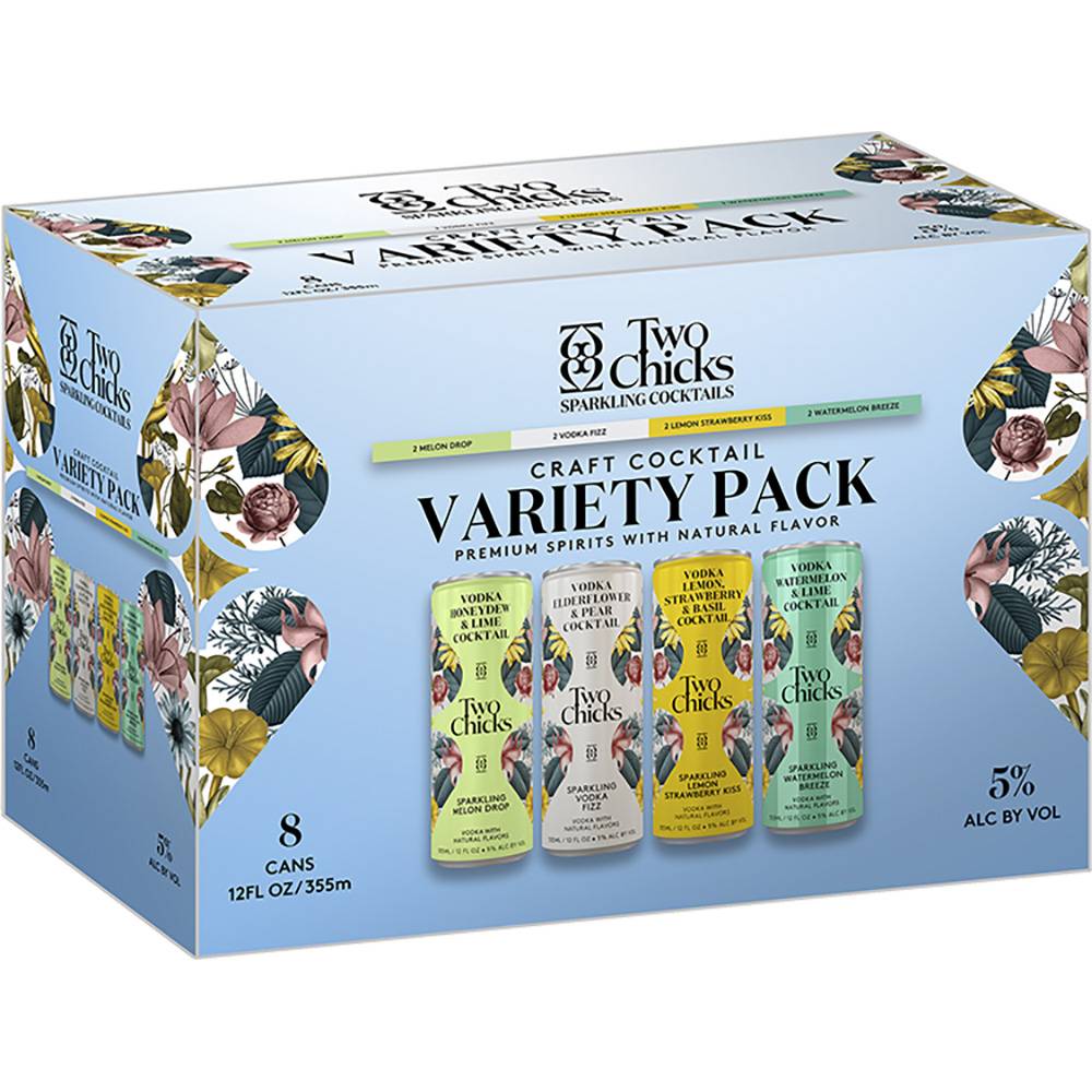 Two Chicks Craft Cocktail Variety (8 x 12 fl oz)
