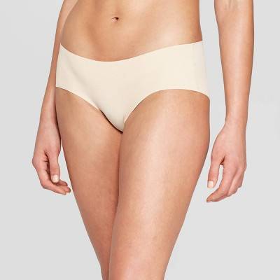 Auden Invisible Edge Hipster Underwear, Women, S, Soft Beige