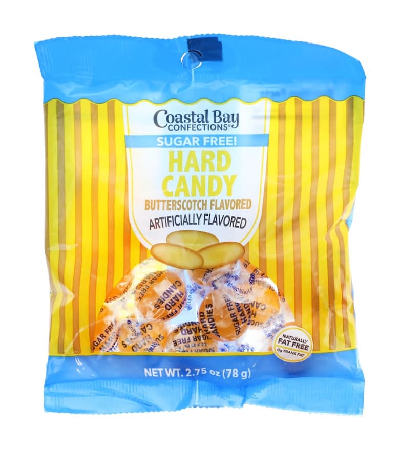 Coastal Bay Confections Hard Candy Sugar Free, Butterscotch (2.75 oz)