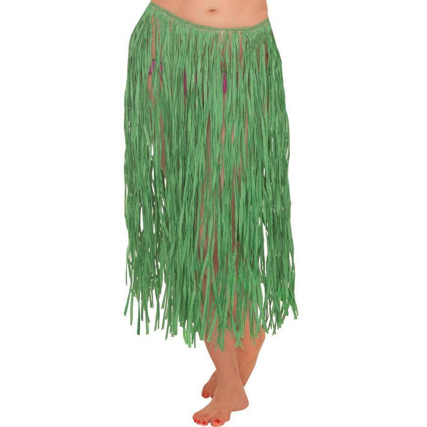 Adult Green Grass Skirt - Size - S/M