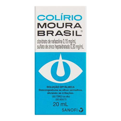 Moura Brasil · Cloridrato de nafazolina 0,15 mg/ml + sulfato de zinco heptaidratado 0,30 mg/ml (20 ml)