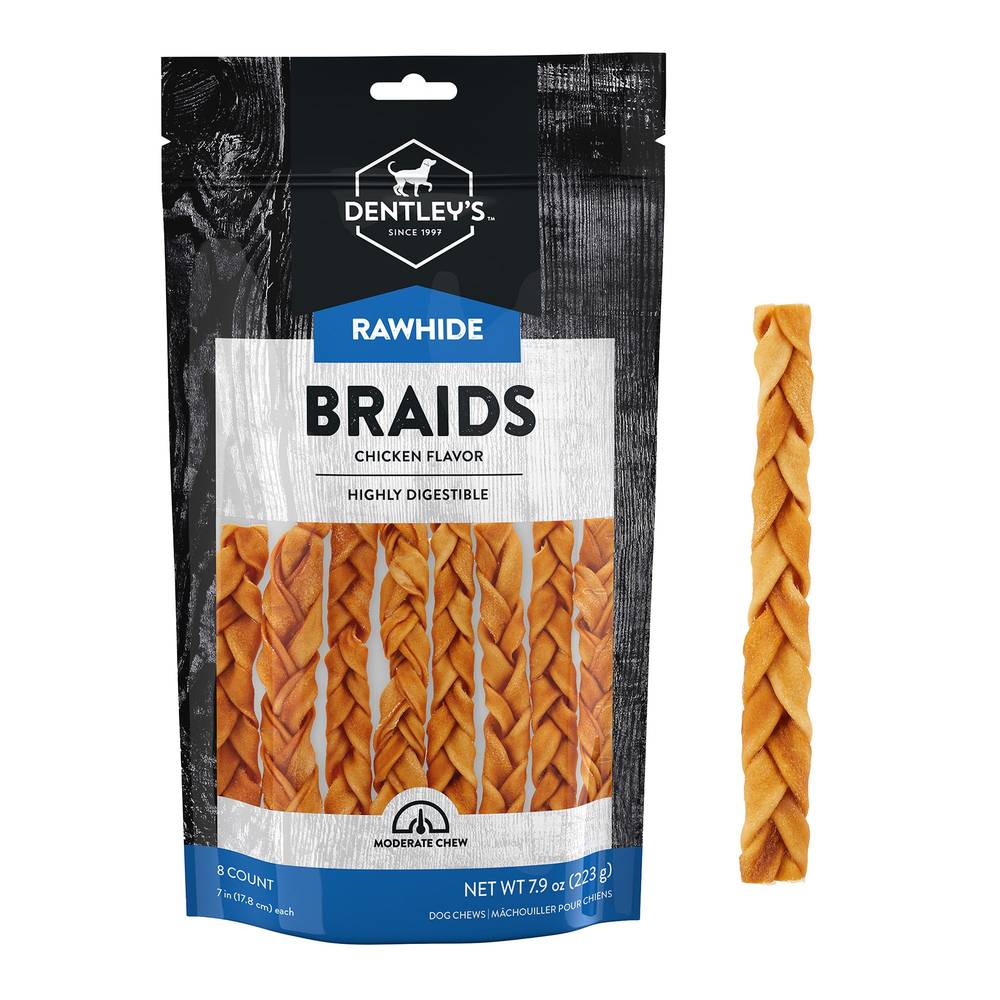 Dentley's Highly Digestable Collagen Braids Dog Chew (chicken)