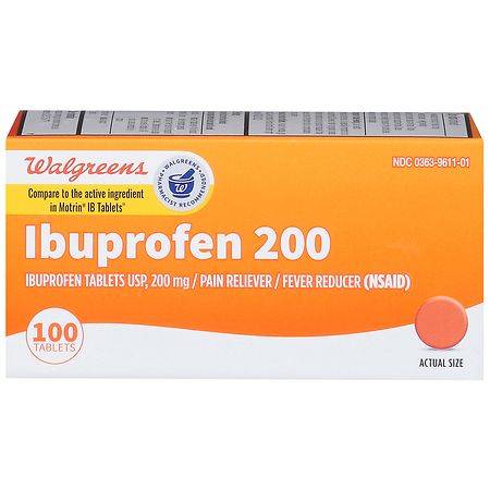 Walgreens Ibuprofen 200 mg Tablets - 100.0 ea
