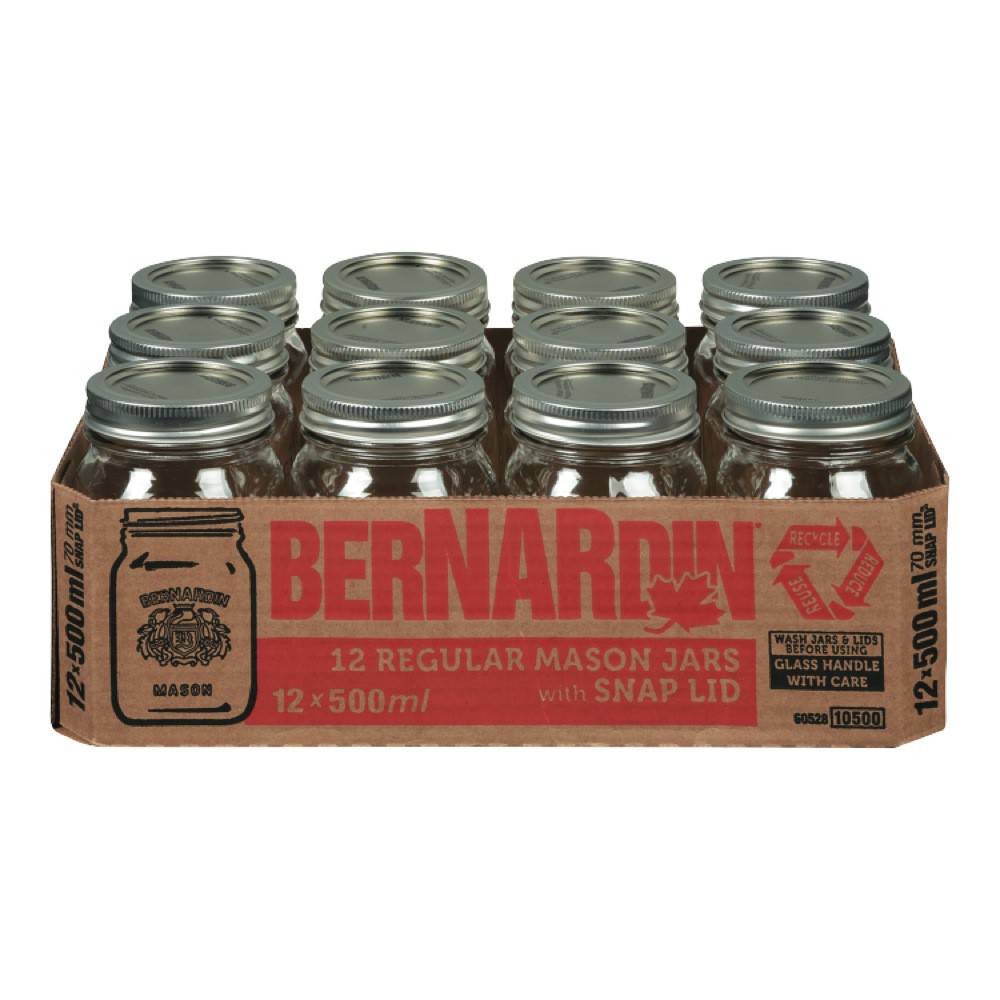 Bernardin Mason Standard Jars (12 x 500 ml)