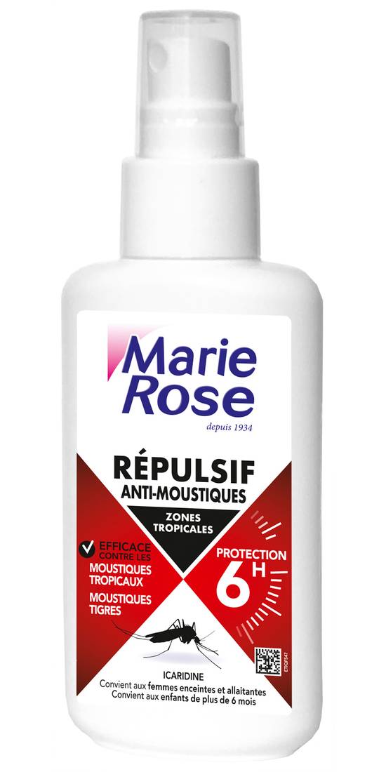 Marie Rose - Anti-moustiques répulsif protection 6h (100 ml)