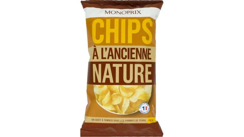 Monoprix Chips à l'ancienne nature Le sachet de 150 g
