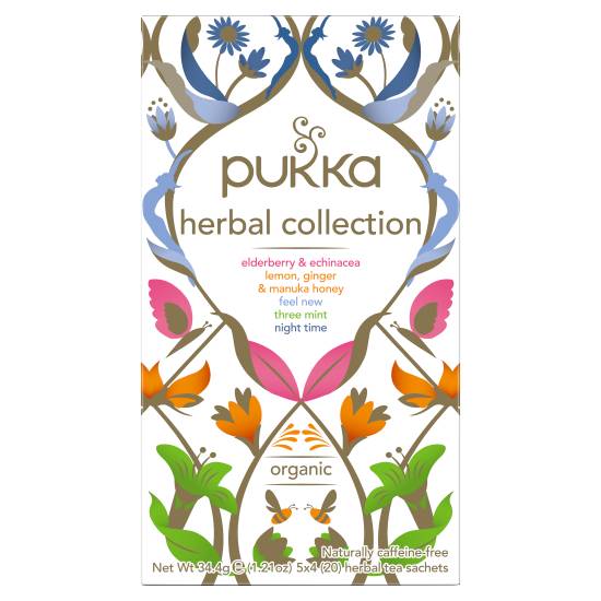 Pukka Herbal Collection Assorted Tea Sachets (20 ct, 34.4g)