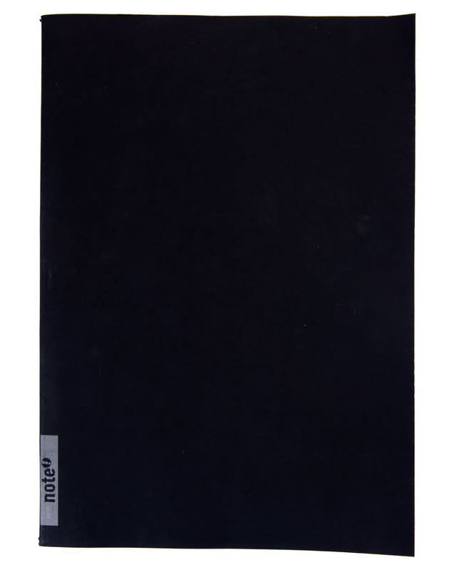 Caderno Agrafado A5 Capa Preta 80 Folhas Liso Note!
