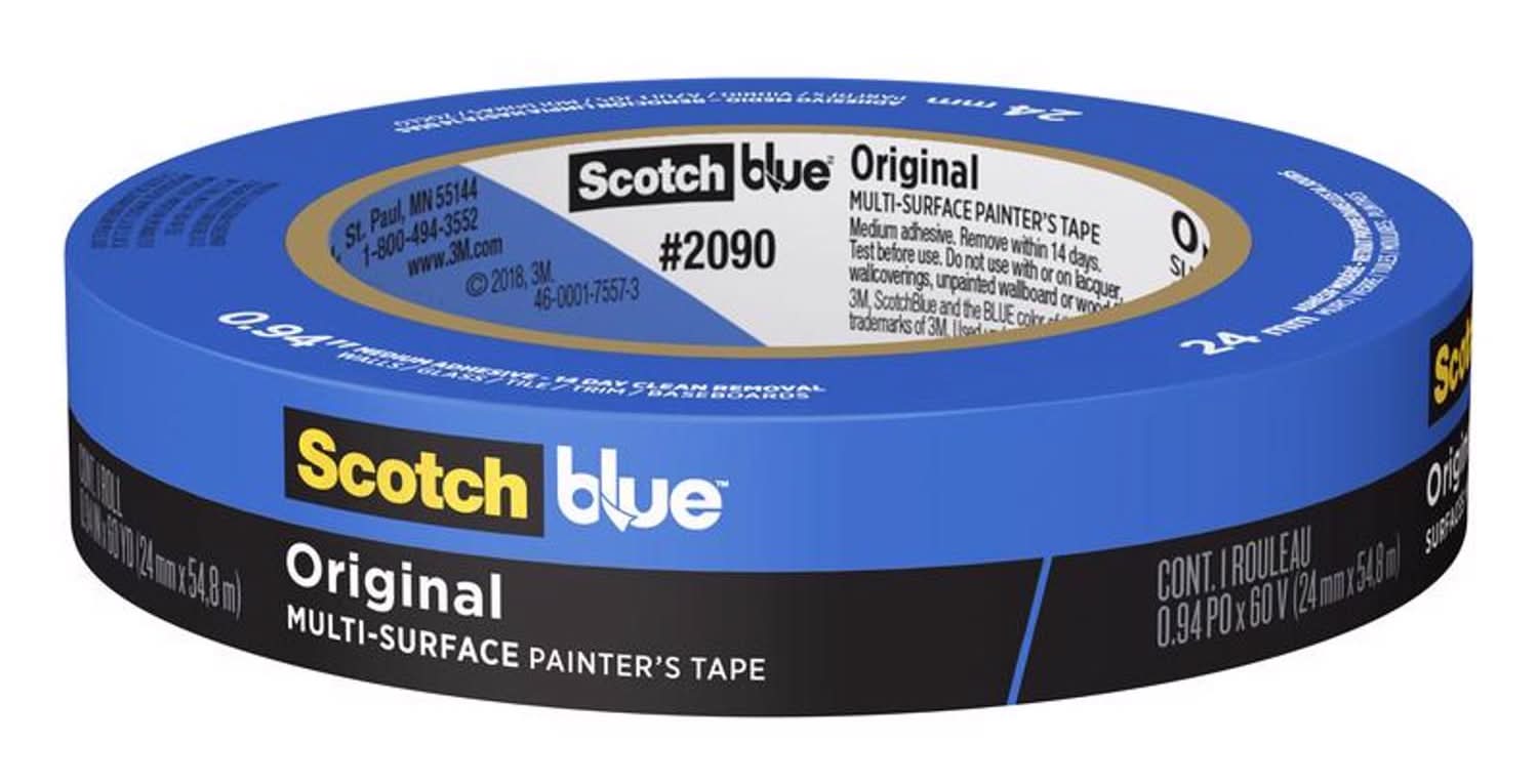 Scotchblue 0.94 In. W X 60 Yd L Blue Medium Strength Original Painter'S Tape 1 Pk