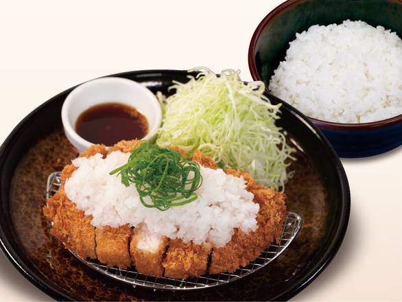 厚切り鬼おろしポン酢ロースかつ定食
