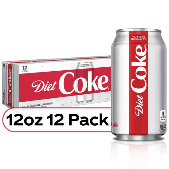 Order Diet Coke Soda (12 oz x 12 ct) food online from Rite Aid store, Shawnee on bringmethat.com