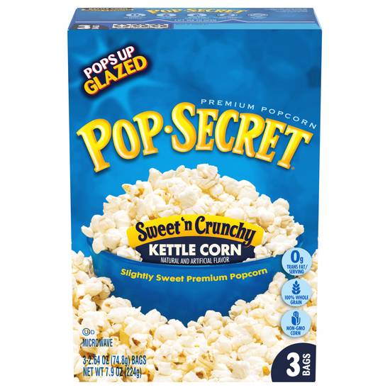Pop Secret Premium Sweet 'N Crunchy Kettle Corn (3 ct)