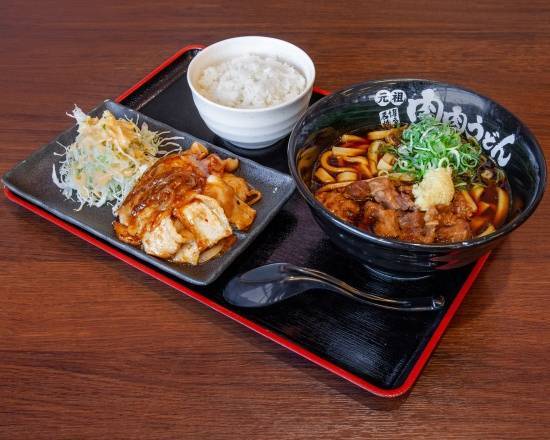 肉うどん 博多名物 元祖肉肉うどん 清水バイパス Ganso Nikuniku Udon Simizu