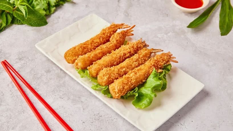 Crevettes Tempura x 4