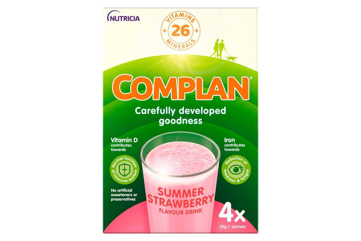 Complan Strawberry Nutritional Drink Sachet 4x55g