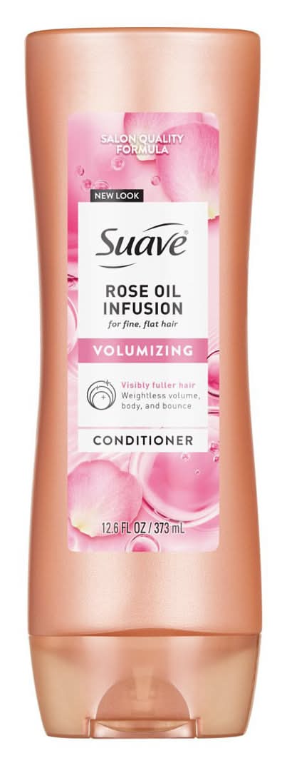 Suave Rose Oil Infusion Volumizing Conditioner For Fine Flat Hair 12.6 Oz
