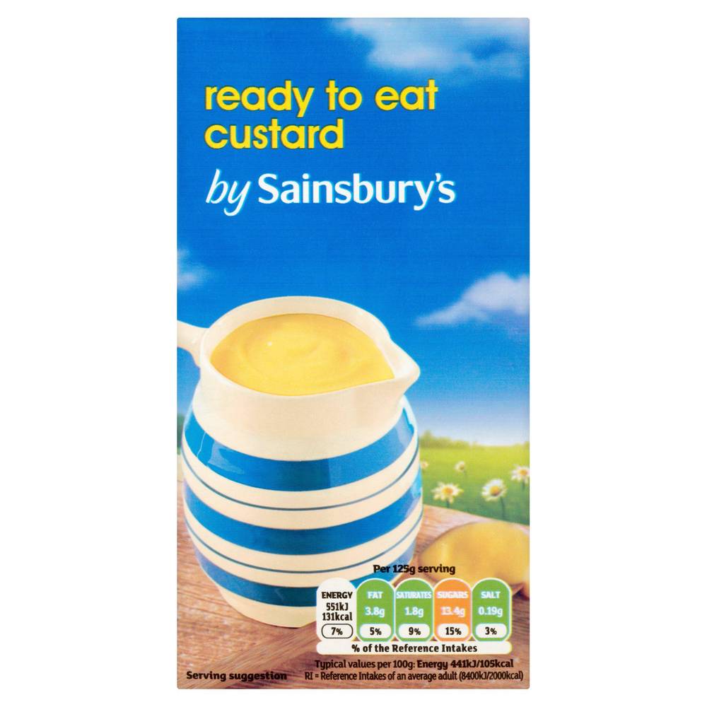 Sainsbury's Ready To Eat Custard 500g