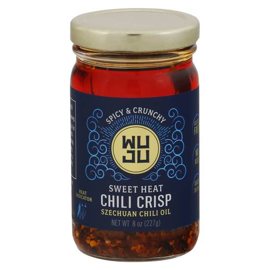 Wuju Spicy & Crunchy Sweet Heat Chili Crisp Szechuan Chili Oil
