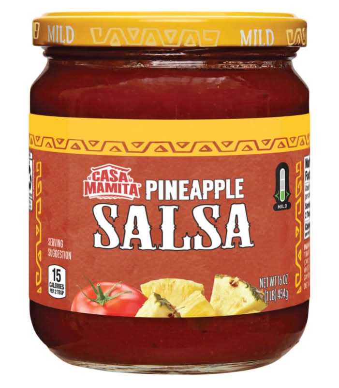 Casa Mamita Small Batch Mild Salsa, Pineapple (16 oz)