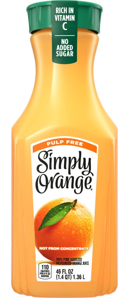 Simply Orange Oj Pulp Free