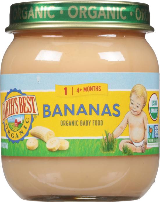 Earth's Best Organic 4+ Months Organic Bananas Baby Food