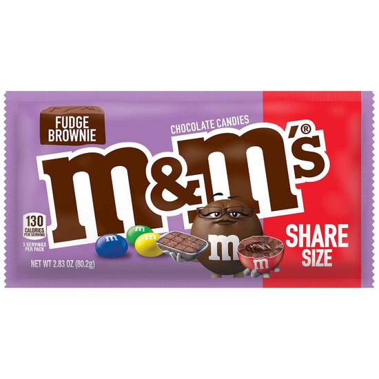 M&Ms Fudge Brownie Share Size Chocolate Candy