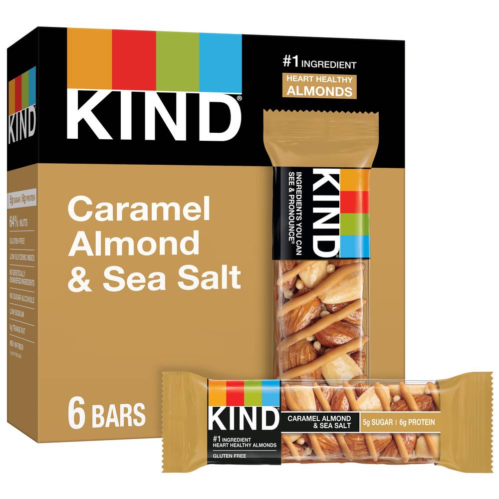 Kind Caramel Almond and Sea Salt Bars (6 ct)