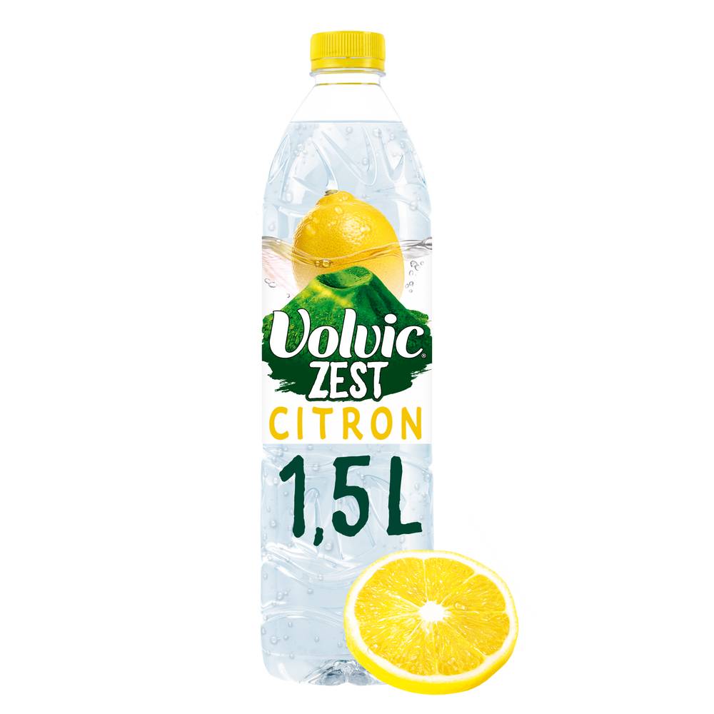 Volvic - Eau minérale naturelle, citron (1,5L)