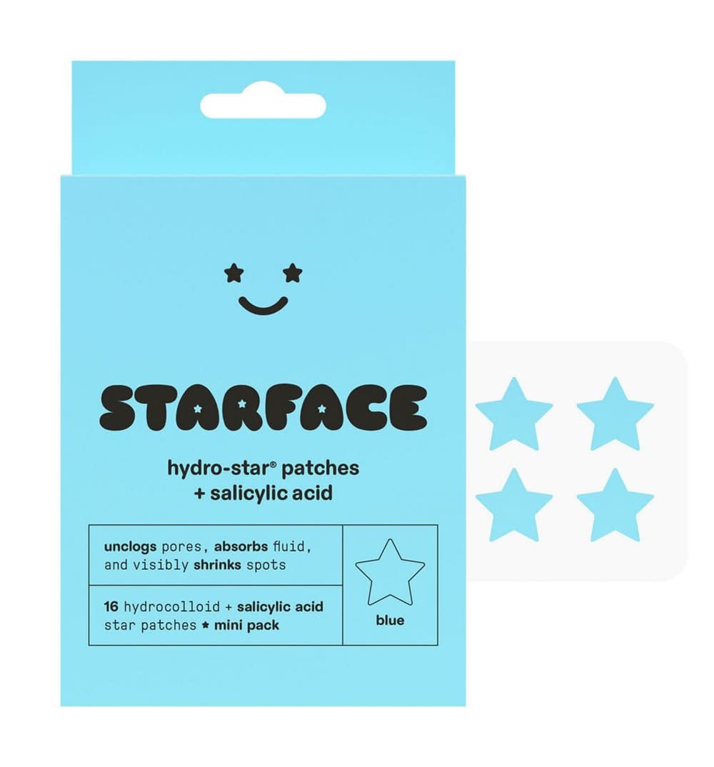 Starface Hydro-Star + Salicylic Acid Pimple Patches, Blue (16 ct)
