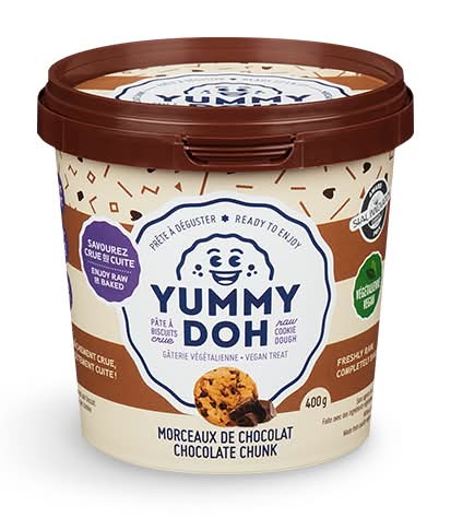 Yummy Doh Raw Cookie Dough, Chocolate Chunk (120 g)