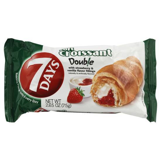 7Days Soft Croissant Double(Strawberry & Vanilla)