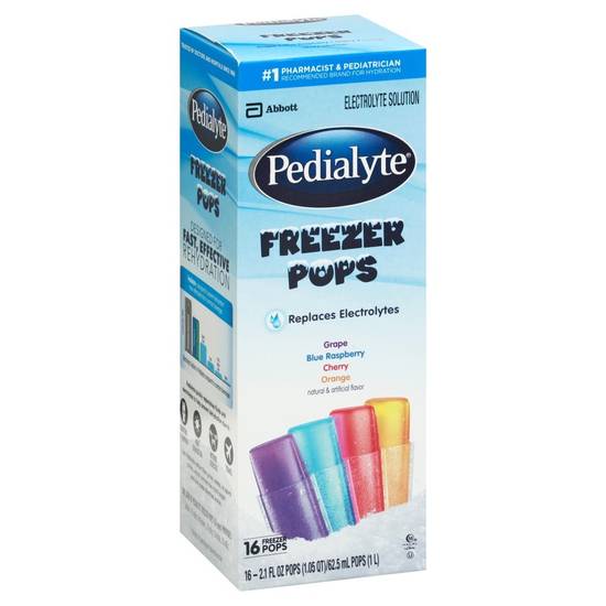 Pedialyte Assorted Flavors Electrolyte Freezer Pops (16 ct)
